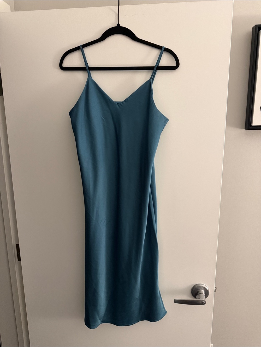 Sam Edelman Slip Midi Dress in Teal. Size 8, worn once